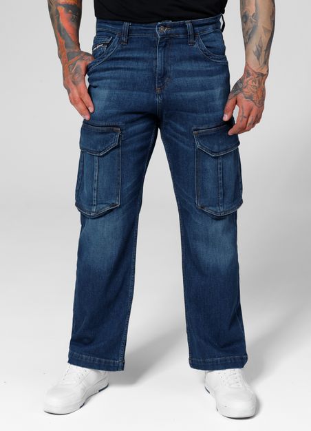 Spodnie Jeansowe bojówki Navy Wash Longspur