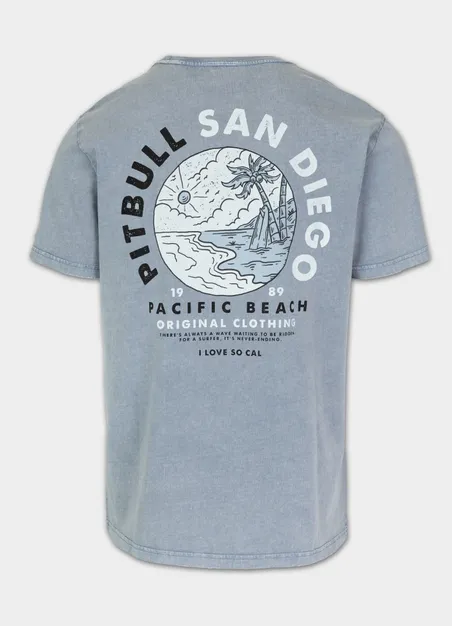 Koszulka męska Denim Washed PLANET SURF